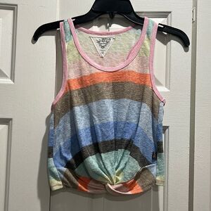 T2 Love Striped Tank, Size 14